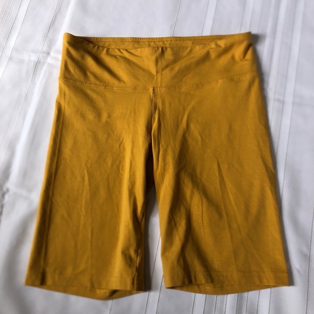 TNA Mustard Yellow Bike Shorts